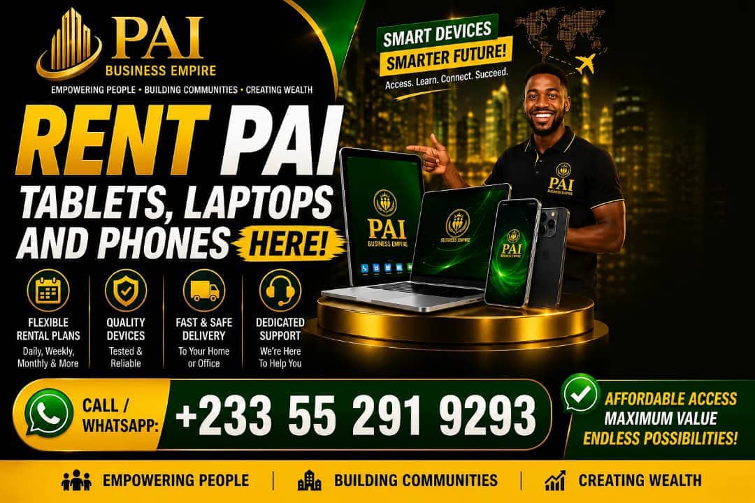 Rent PAI tablets, laptops and phones — flexible rental plans, quality devices, fast delivery and dedicated support
