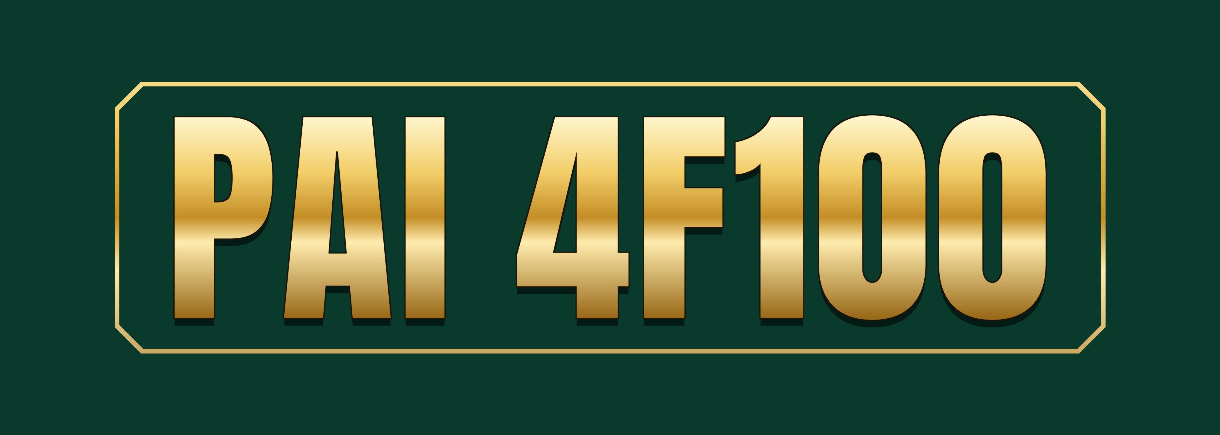 PAI 4F100 gold plate front print artwork for T-shirts