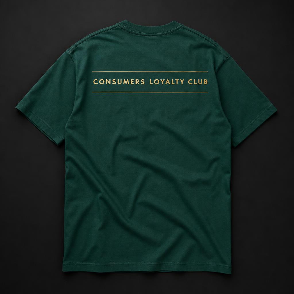 Emerald Royal Tee — Back — Consumers Loyalty Club